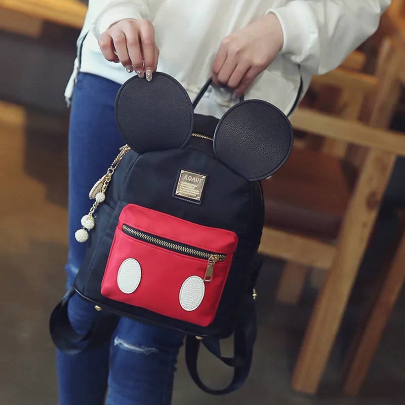 2019 nové Disney plyšové hračky taška roztomilý Mickey batoh Minnie žena nylon študent taška