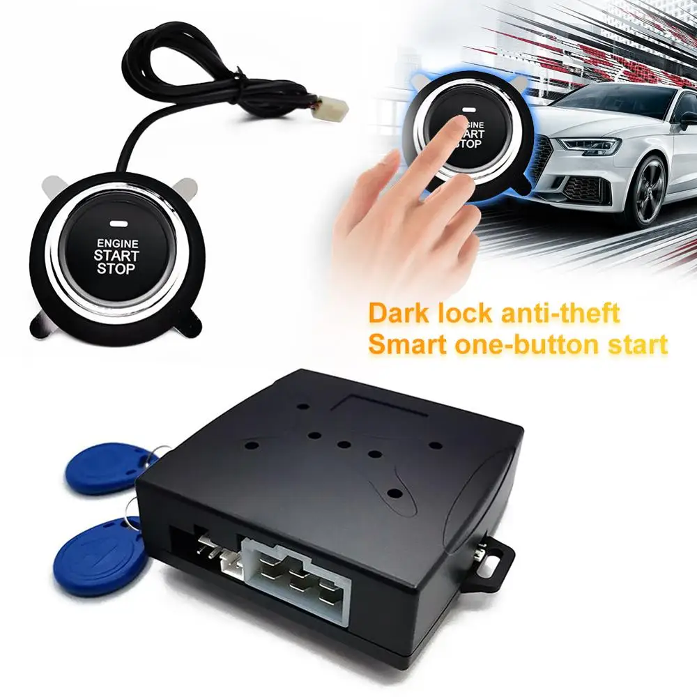 2020 12V Auto Start Stop Tlačidlo Motora Tlačte Tlačidlo Štart Alarm RFID Lock Systém Keyless Dvere, Zatlačte Tlačidlo Dotykové Tlačidlá
