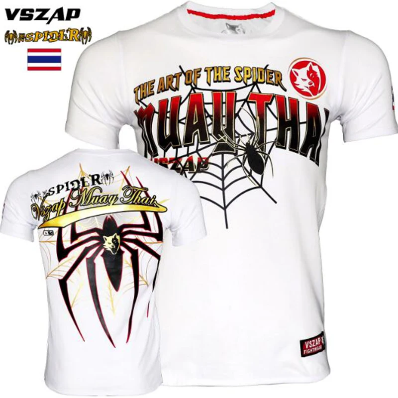 2020 Lete Mužov Nové VSZAP Fitness T-shirt Mužov Bavlna Sanda Boj Muay Thai Jiu-Jitsu MMA Boj Športové Školenia Oblek
