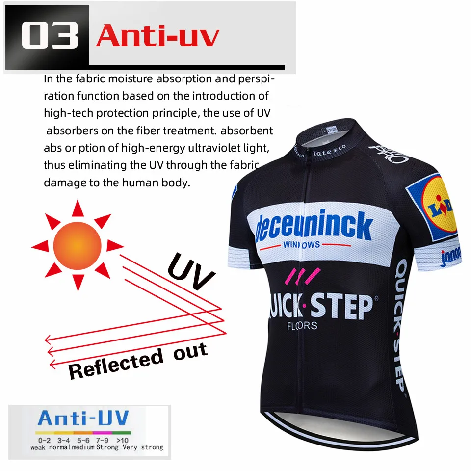 2020 NOVÁ spoločnosť deceuninck Oblečenie na Bicykli jersey Rýchle Suché Mens Cyklistické oblečenie letné Quick Step tím Cyklistické Dresy šortky nastaviť