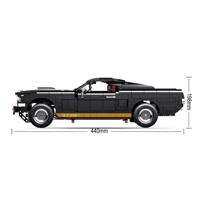 2020 NOVÉ 1817 KS V Roku 1965 Mustang GT 350-H Model Stavebné Bloky Technic Série MOC Auto-styling BricksToys pre Deti Darčeky