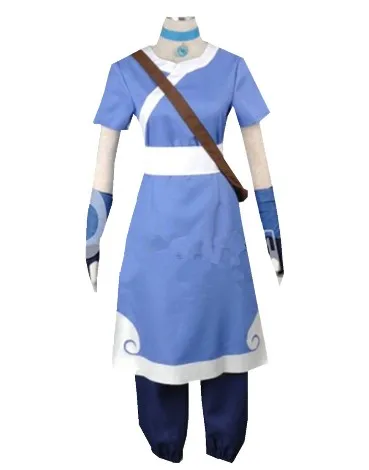 2020 Nové 6PCS Avatar Posledný Airbender Katara mužov Cosplay Kostým Halloween cosplay ženy, kostýmy a parochne zákazku veľkosť