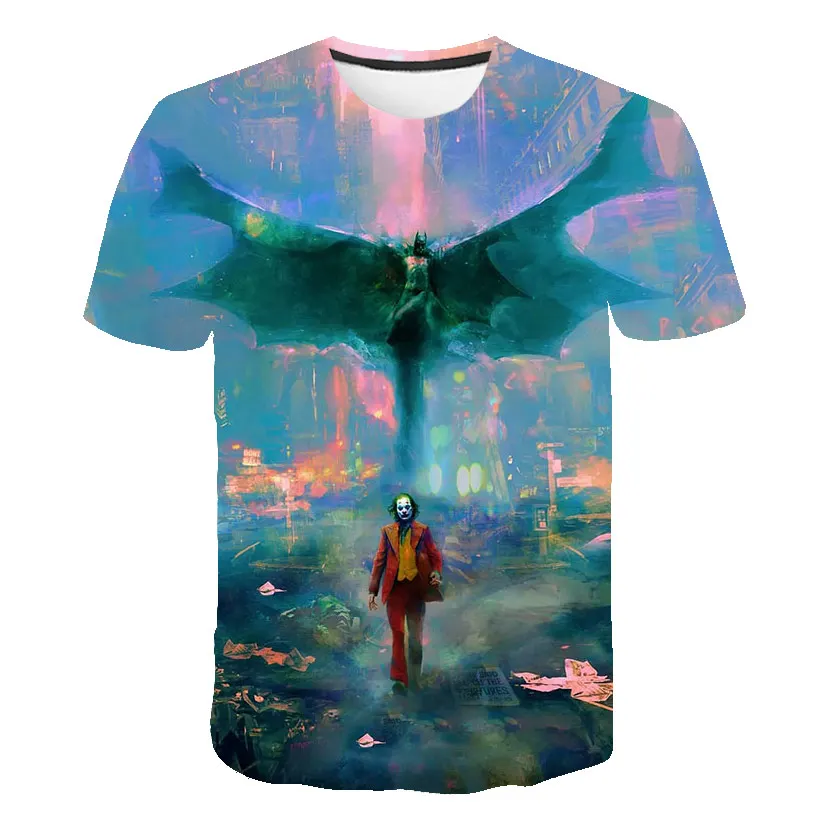 2020 Nové Cool Klaun pánske T-shirt Smiešny Klaun Tvár Topy 3D Vytlačené Módy-Krátke Rukávy Okrúhle Krčný Tričko Moderný Streetwear
