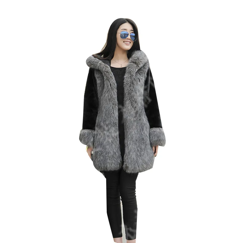 2020 umelú kožušinu kožušinový kabát ženy kabáty kožuchy zimné kabáty ženy