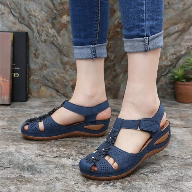 2020 Ženy, Sandále Mäkké Farebné Šitie Dámy Sandále Komfortné Ploché Sandále Otvorené Prst Pláže Topánky
