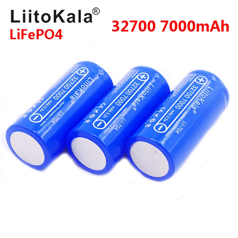 2021 nové Lii-70A LiitoKala 3.2 V 32700 6500 7000 mah mAh batérie LiFePO4 35A 55A Vysoký Výkon Maximálny trvalý Vybíjania Batérie