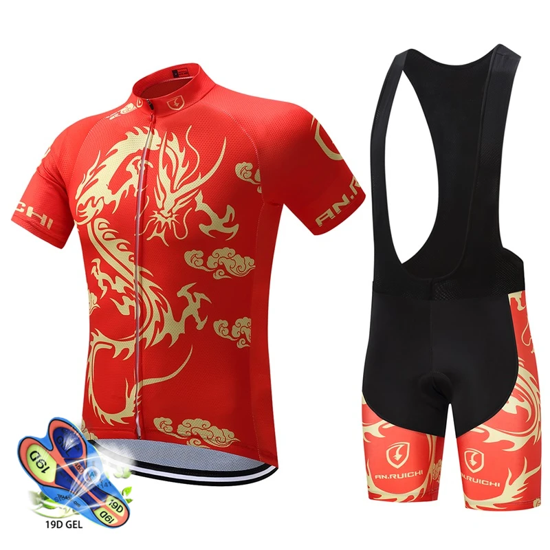 2021 pro tímu red Dragon Graf cyklistika dres nastaviť Bicykel maillot Ropa ciclismo priedušná MTB rýchle suché cyklistické oblečenie