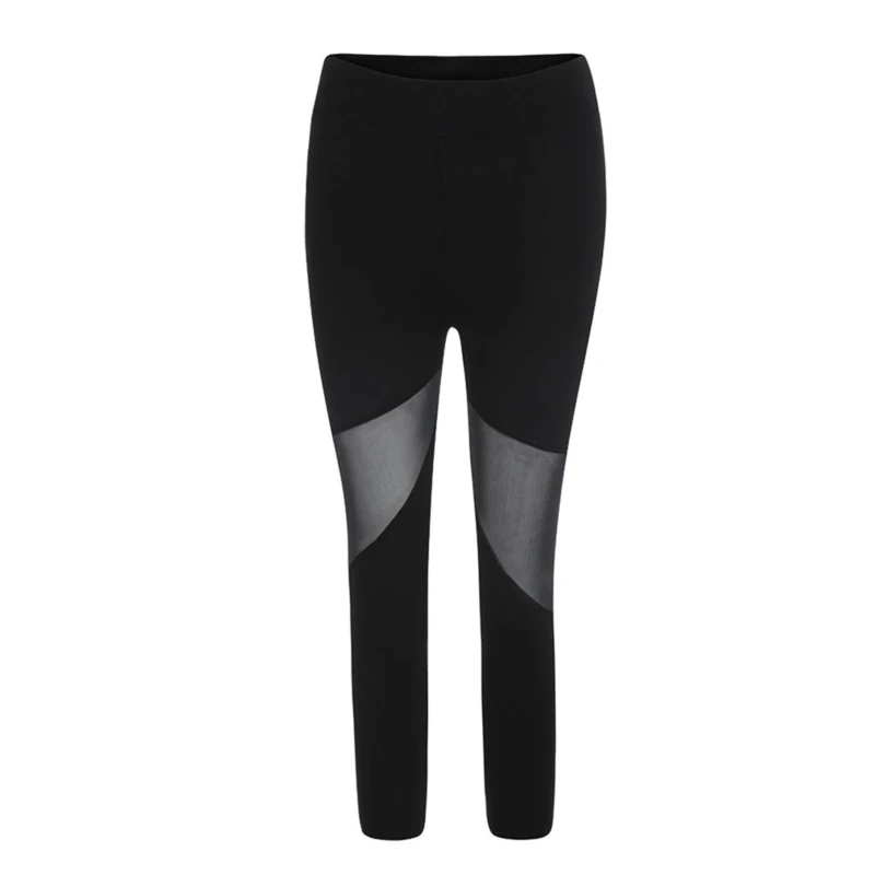 2021 Ženy Legíny Gotický Vložiť Oka Dizajn Nohavice Nohavice Big Veľkosť Čierne Športové Oblečenie, Nové Fitness Legíny