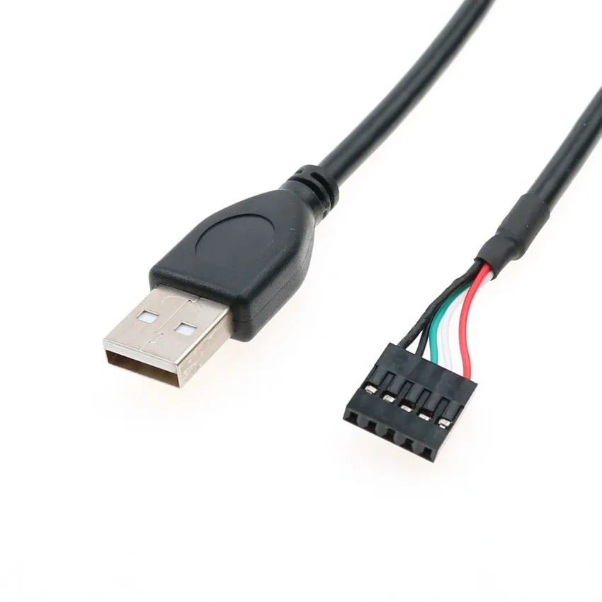 20pcs USB 2.0 Mužov 5Pin terminálu konektor základnej Dosky Hostiteľský Adaptér Ihrisku 2.54 mm Hlavičky Doske Adaptér Dátové pripojenie kábla