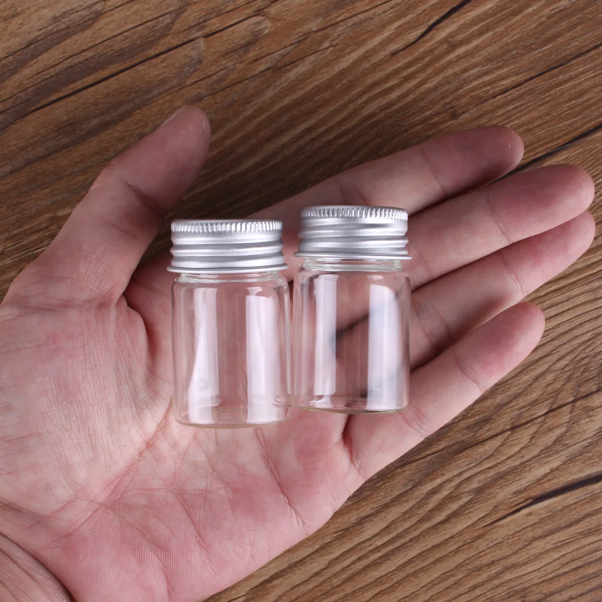 24pcs 20ml Malé Sklenené Fľaše s Hliníkovým Čiapky 30*50mm Sklenených Nádob Ampulky Transparentné Sklenené Nádoby Parfum Fľaše