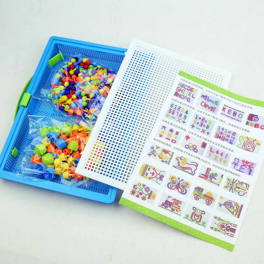 296 / box box obilnín húb nechtov pearl smart 3D puzzle hra puzzle stravovanie detí vzdelávacie hračky