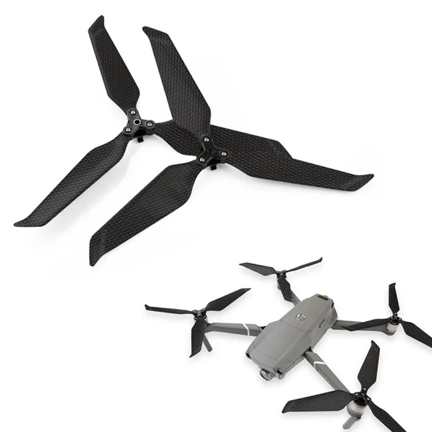 2Pairs DJI Mavic 2 Pro Vrtule 8743F Uhlíkových Vlákien Vrtule 3 Čepeľ 8743 Skladacie Čepeľ Prop pre DJI Mavic 2 Pro Zoom Drone