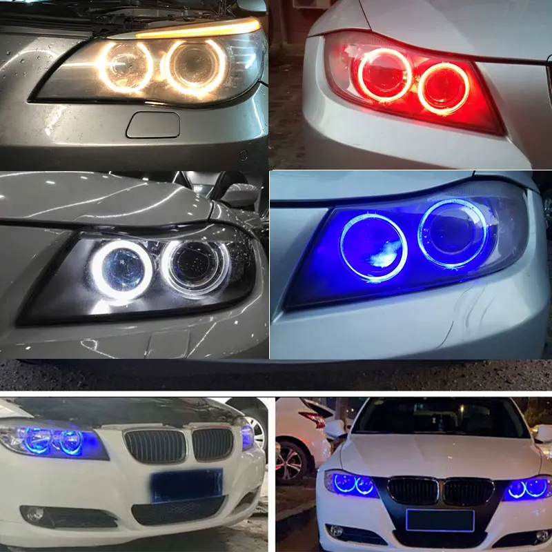 2x Canbus 40w LED Angel Eyes Marker Svetlá Žiarovky Biela/Červená/Modrá Pre BMW E39 E53 E60 E61 E63 E64 E65 E66 E87 523i Auto Styling