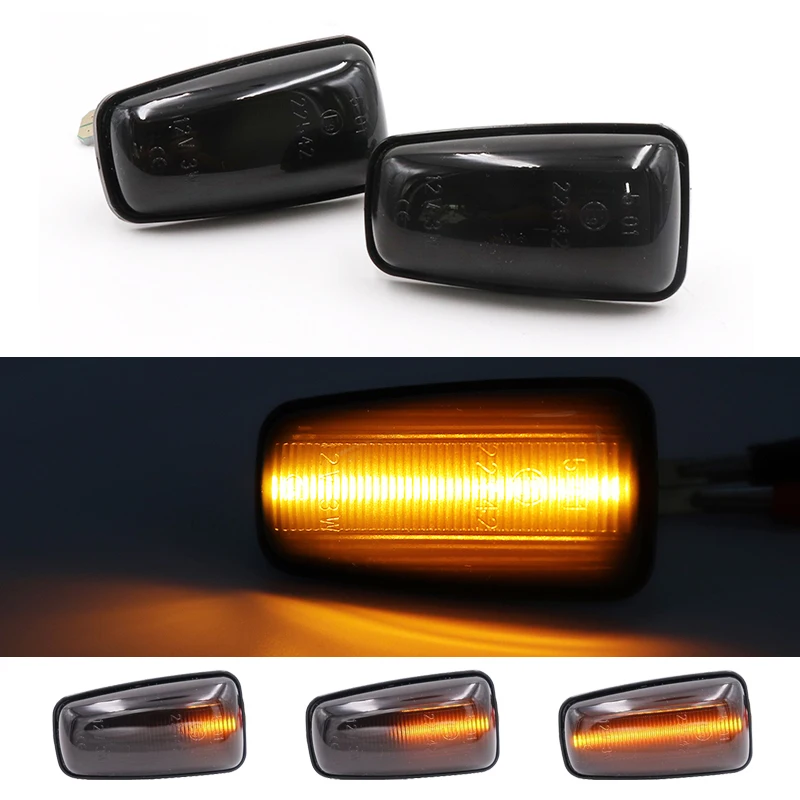 2X LED, Bočné Obrysové Oranžové Svetlo, Žiarovka, Repeater Lampa Indikátor Auto Príslušenstvo Pre Citroen Saxo Fiat Peugeot scudo 306 406 806