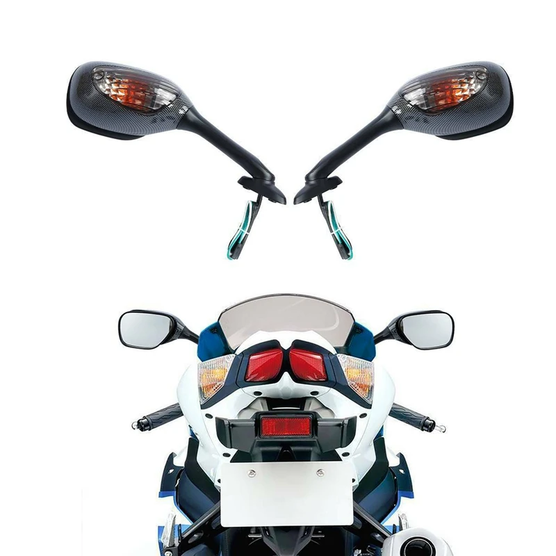 2X Motocykel VIEDOL Zase Signál Spätné Zrkadlá pre Suzuki GSXR600 GSXR750 2006-2012 GSXR 1000 2005-2008