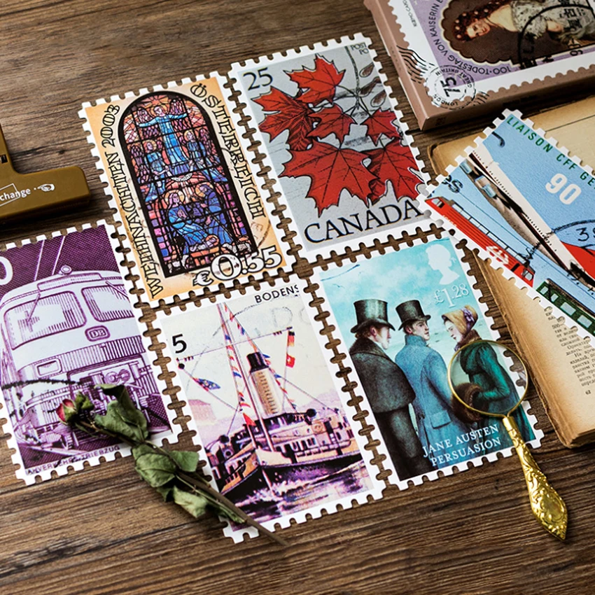 30 Ks/veľa Roztomilý Vintage Pečiatka Narodeninovú pohľadnicu nastaviť Pozdrav Karty Obálky Darček Narodeniny Karty DIY dary