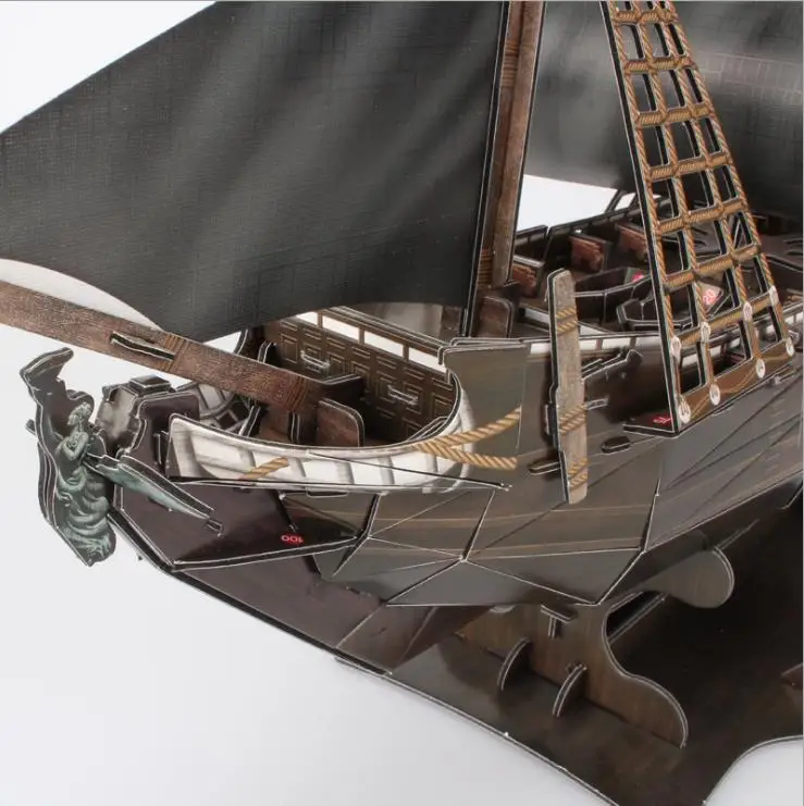 308 Ks/sada 3D Puzzle Pirátska Loď Model Lode a Lodné Auta Plavidla Nastaviť pre Dospelých Vzdelávacie Hry, Kreatívne Hračky