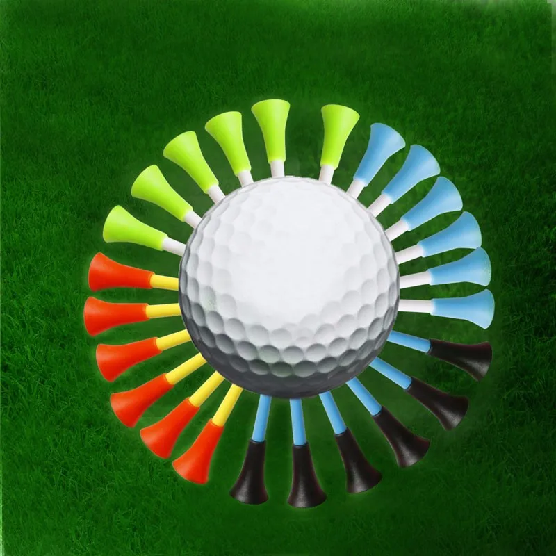 30pcs Golf Pin Multi Color Pohodlné 8,3 CM Ľahký Vonkajšie Gumy Top Vankúš Golf Tees Golf Nechtov Nastaviť Plastové Golf Tees