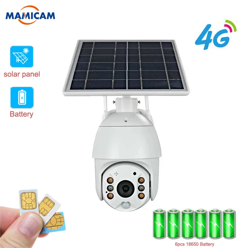3G, 4G SIM Karty LTE Kamera 1080P IP WIFI Bezdrôtové CAM 8W Solárny Panel, Batéria Bezpečnosť Vonkajších CCTV Kamery