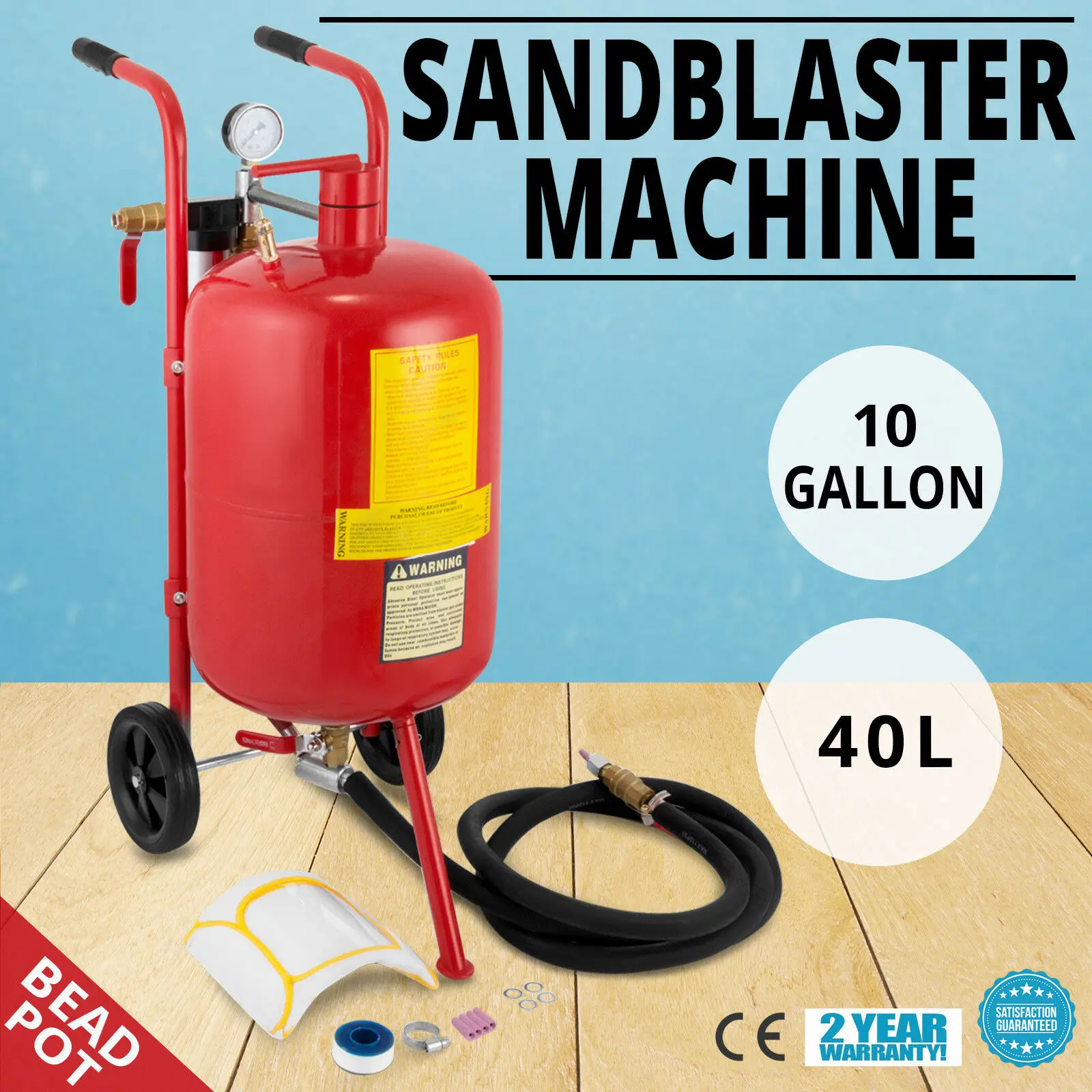 3m 40 L Sandblasting Sandblasting Stroj s Odbornou Prenosné Rúry