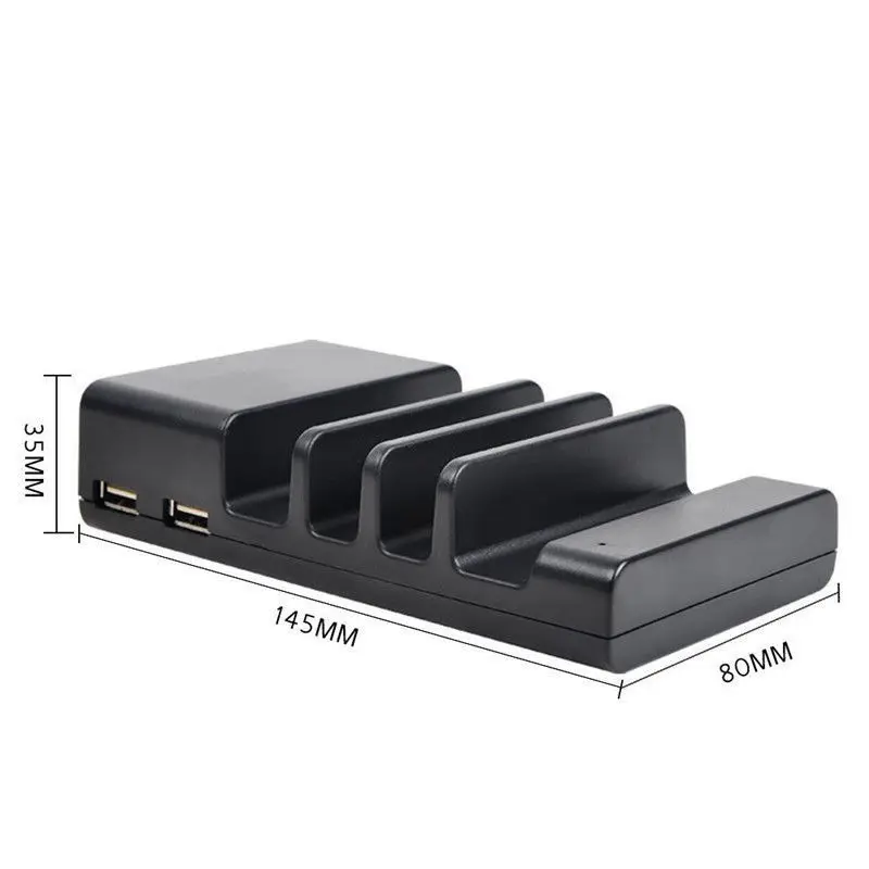 4 Porty Nabíjacej Stanice Dock Stojan, Držiak 1A/2.4 USB Universal Chytré telefóny, Nabíjačky Pre iPhone X 8 7 6 6 Plus 5 Samsung LG