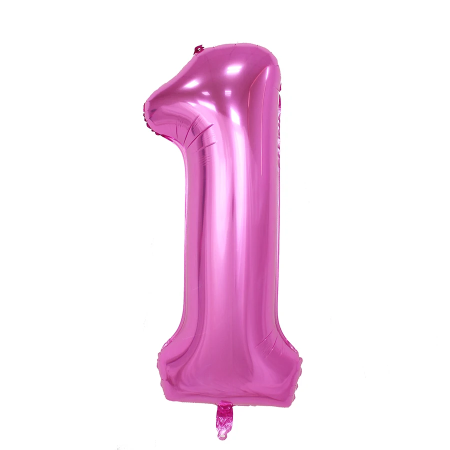 40inch Veľká Veľkosť Hélium Číslo Fólie Ballon Hliníkové Modré Ružové Vzduchu balóny na spoločenské, svadobné dekorácie Baloons 100ks/veľa