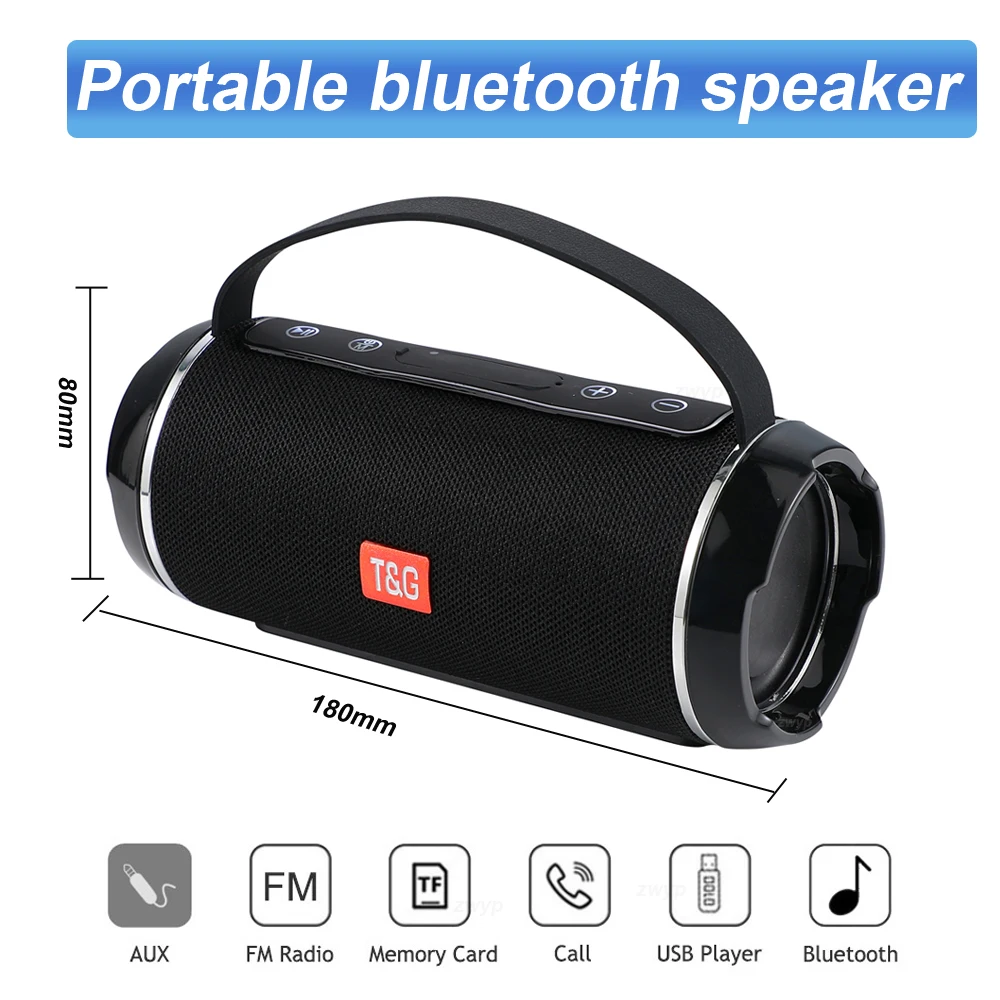 40W Vonkajšie Prenosné HighPower Bluetooth Reproduktor Bezdrôtový Bar Zvuk Stĺpec Subwoofer Hudobné Centrum BoomBox 3D Stereo FM Rádio BOX