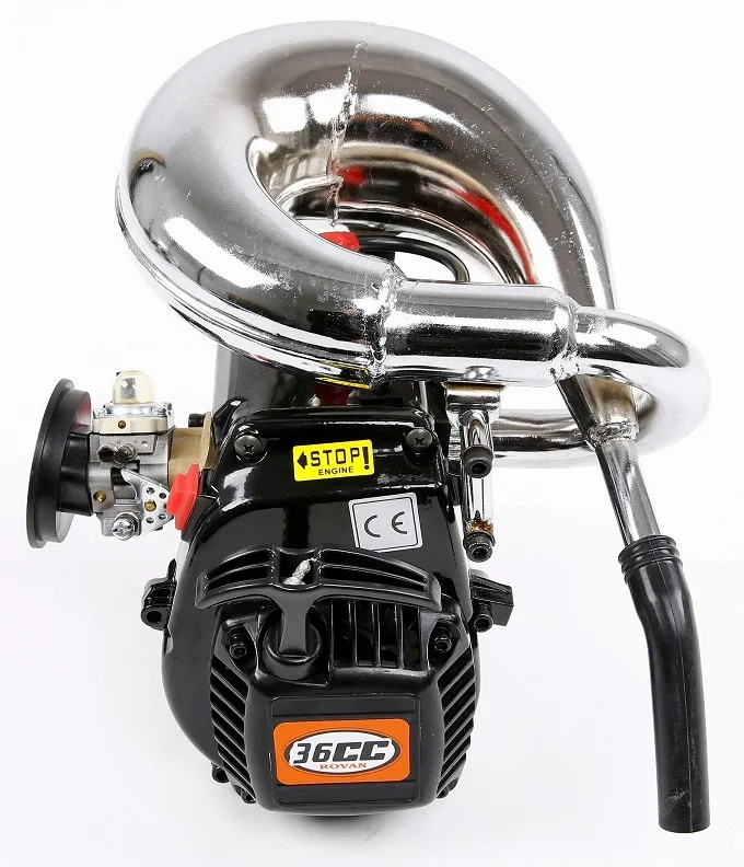 45CC Benzínovým Motorom Vír potrubie Výfukové Potrubie pre 1/5 Rovan LT KM X2 LOSI RCING 5ive-T 4 skrutky Motor Rc Auto Diely