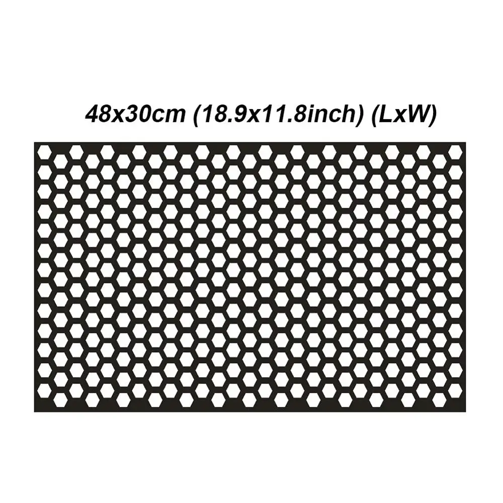 48*30 cm Honeycomb PVC Auto Zadné zadné Svetlo Dekoračné Odtlačkový Nálepky Kryt Dekorácie Fit Univerzálny
