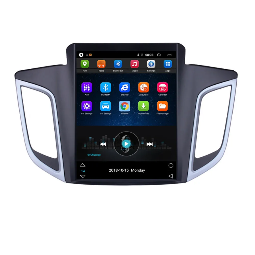 4G LTE Android 10 Pre Hyundai Creta IX25 2016 2017 2018 - 2020 Tesla Typ Multimediálne Stereo Auto DVD Prehrávač, Navigácia GPS, Rádio