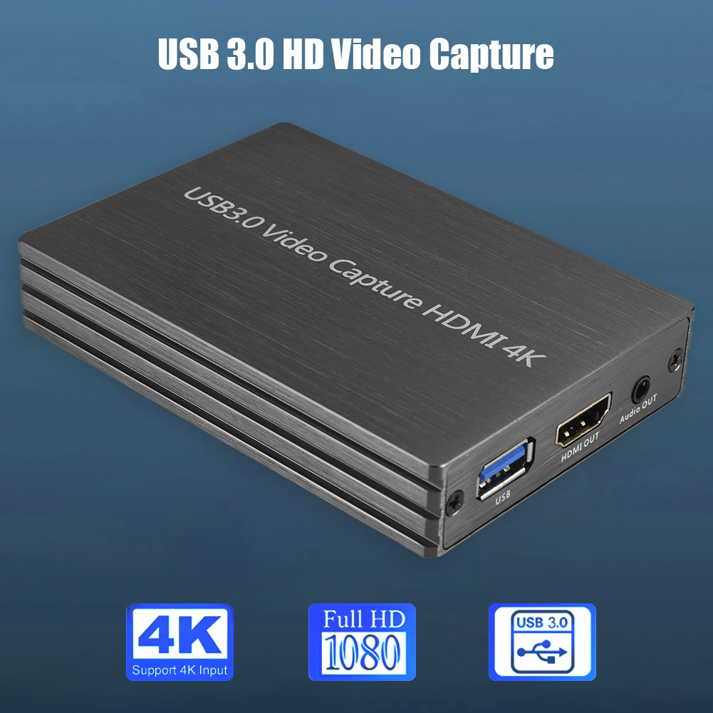 4K 1080P HDMI USB 3.0 digitalizačné Karty pre OBS Live Stream Vysielania Prípade Automaticky Upraviť Nastavenia pre Výstup Veľkosť