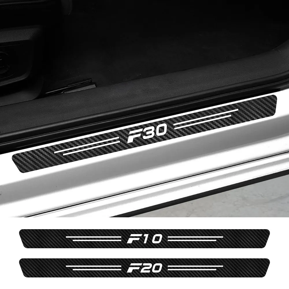 4PCS Auto Nálepky Pre BMW F01 F02 F07 F10 F11 F12 F18 F20 F30 F31 F32 F33 F34 F35 F45 F46 F82 F85 Príslušenstvo Uhlíkových Vlákien Obtlačky