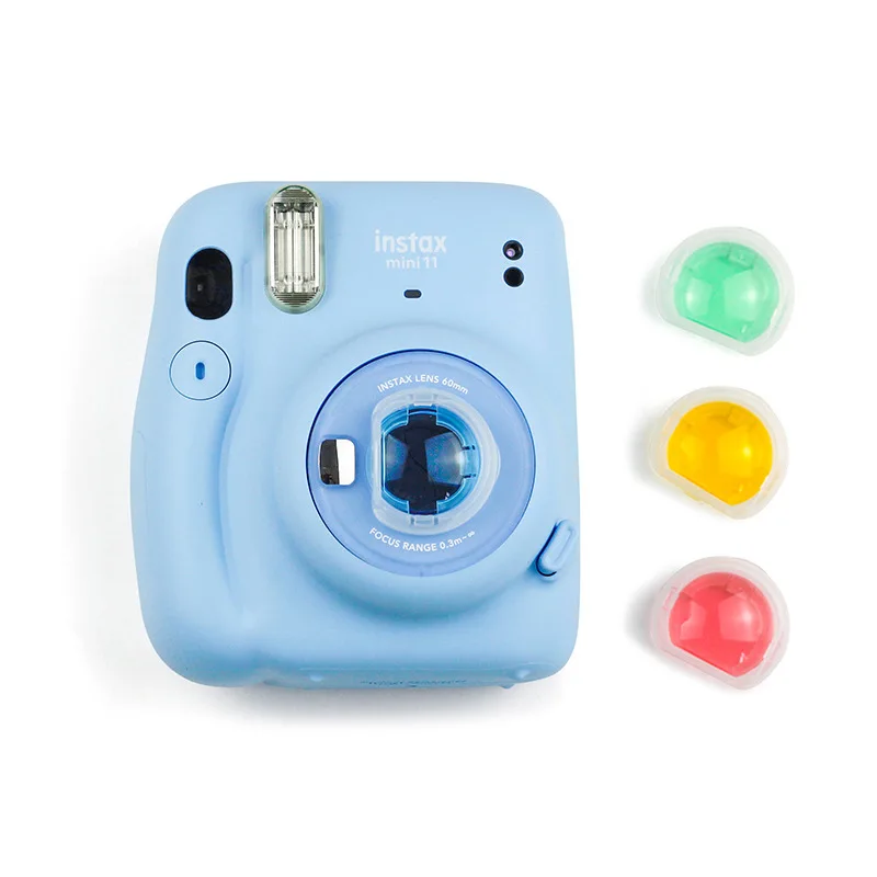 4pcs/Nastaviť Farebné Filtre Magické Farby zblízka Instax, Objektív Fujifilm Instax Mini 11 Instantné Fotoaparát Zelená Modrá Ružová Žltá