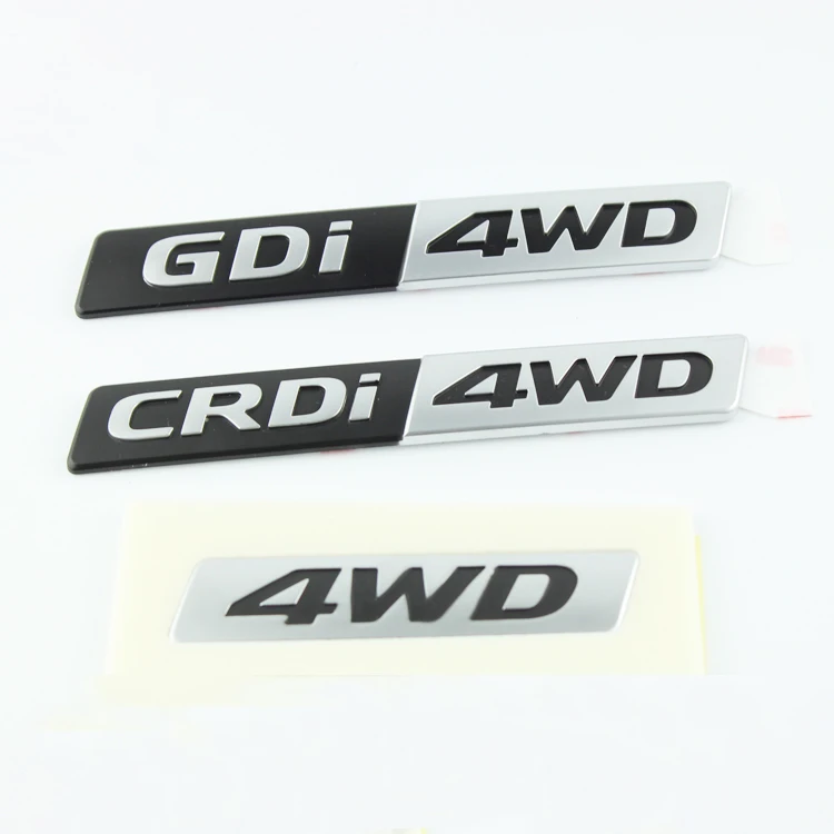 4WD 2.0 Emblémy Auto-styling Chrome ABS príslušenstvo Samolepky, dekorácie pre Hyundai creta IX25 SANTAFE DM