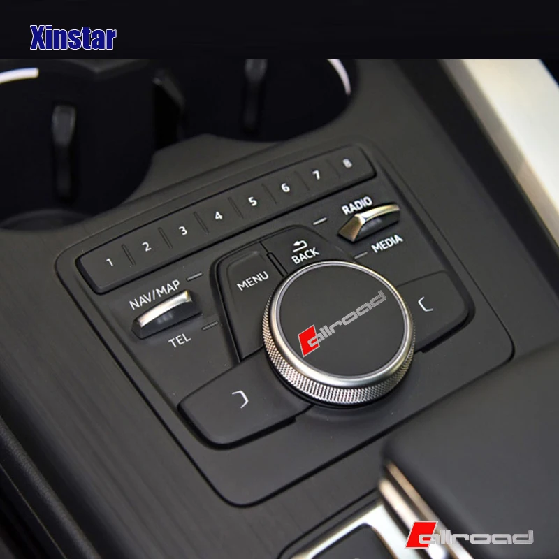 5 ks 10pcs Nehrdzavejúcej Ocele Allroad Interiéru Vozidla Obtlačky Nálepka Pre Audi Sline RS Quatrro A4 A6 C6