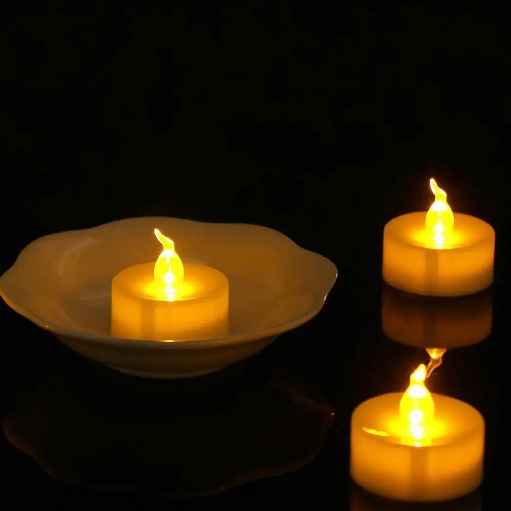 5 Kusov Flameless Dekoratívne Sviečky S Časovač,Malé Plastové LED Sviečky S Časovač,Elektrické Falošné Tealight Sviečky