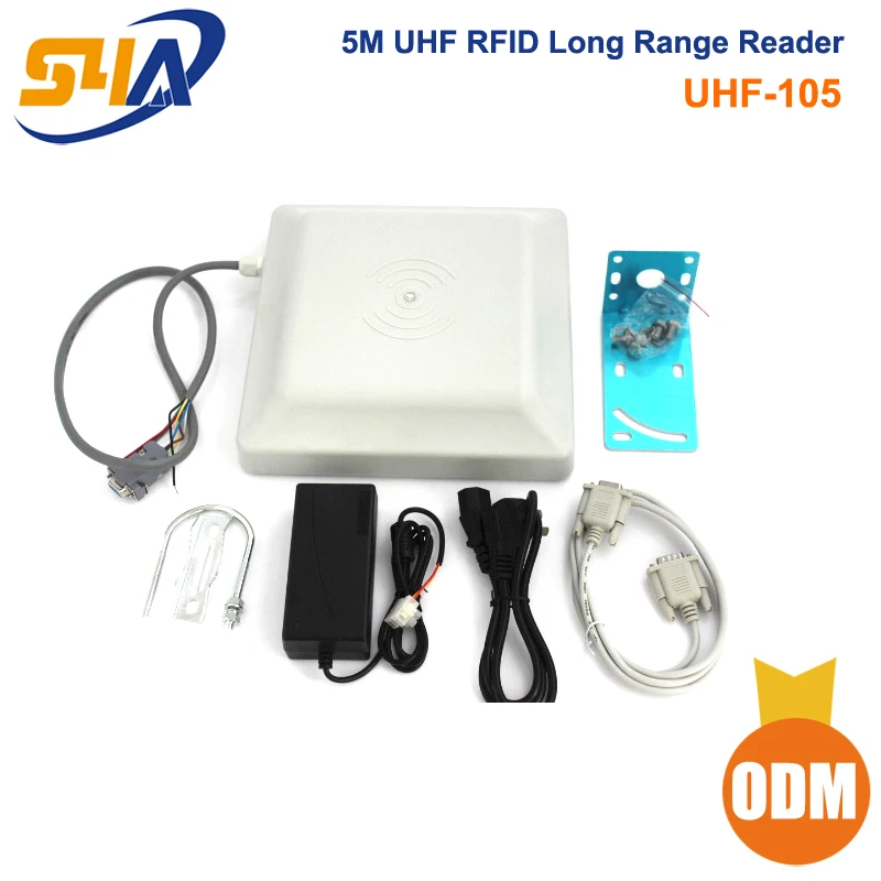 5 metrov dlhý rozsah UHF RFID Reader SDK pre Parkovanie systém kontroly prístupu