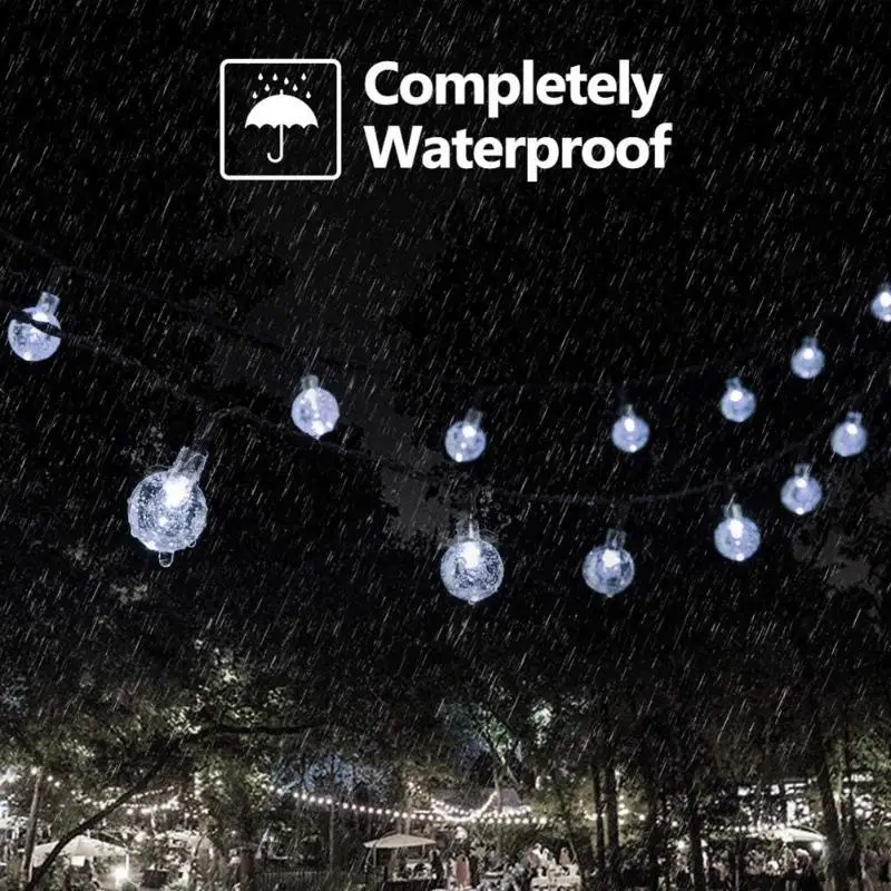 50 Led 10m Crystal Ball Slnečné Svetlo Outdoor IP65 Vodeodolný String Víla Lampy Solárne Záhradné Vence, Vianočné Dekorácie