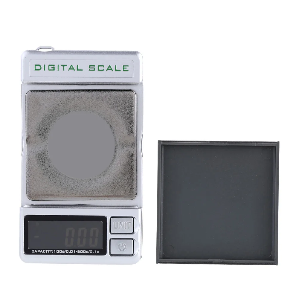 500 g/0,1 g 100 g/0.01 g Dual Presnosť Mini pesa Digitálna Váha Vrecku Rozsahu Váženia Nástroj bascula presné vyváženie