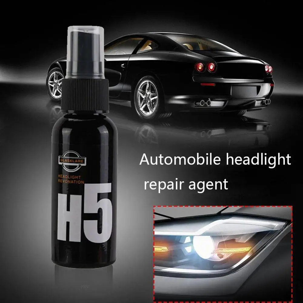 50ML Auto Svetlometu Opravy Agent H5 Svetlometu Obnova poľskej Oxidácii Lakovanie Svetlometov Leštiaca Anti-scratch Kvapaliny