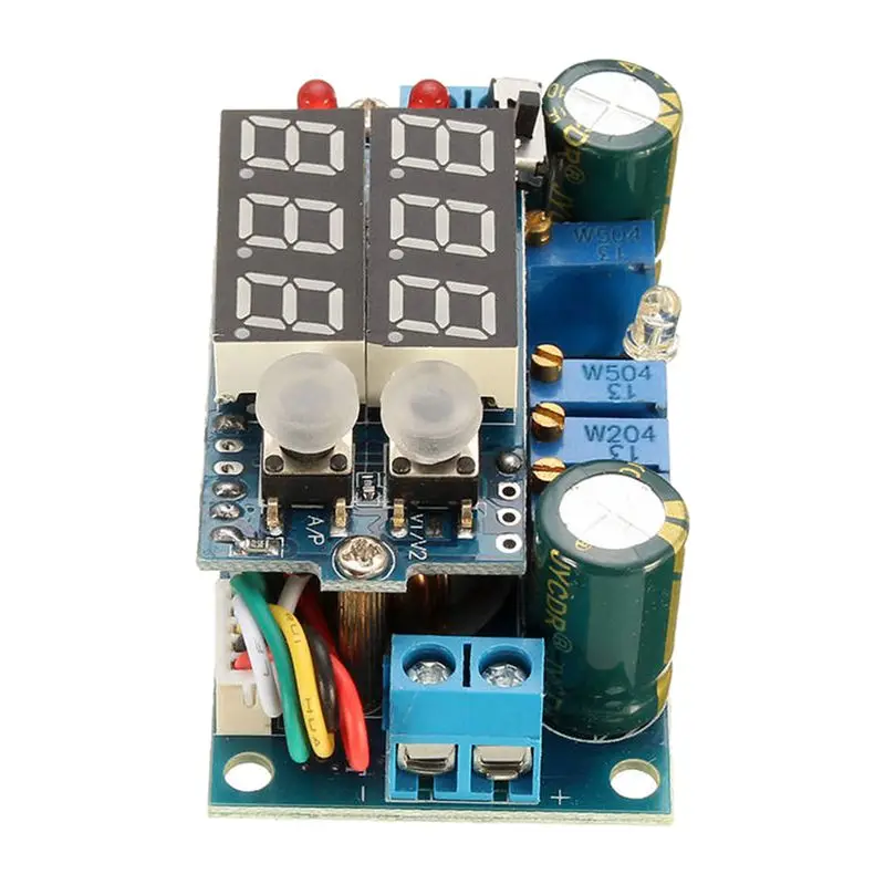 5A MPPT Solárny Panel Regulátor DC-DC Step-down CC/CV Plnenie Modul Displeja LED Modrá
