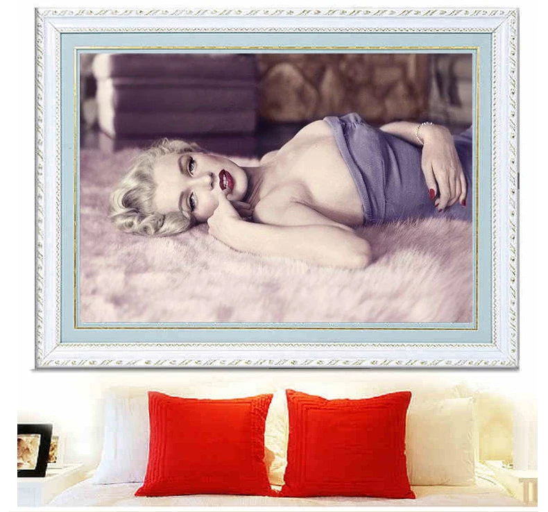 5D DIY Diamond Maľovanie Cross Stitch Celebrity Marilyn Monroe Krásy obrázok Darčeky Diamond Výšivky mozaika Domova