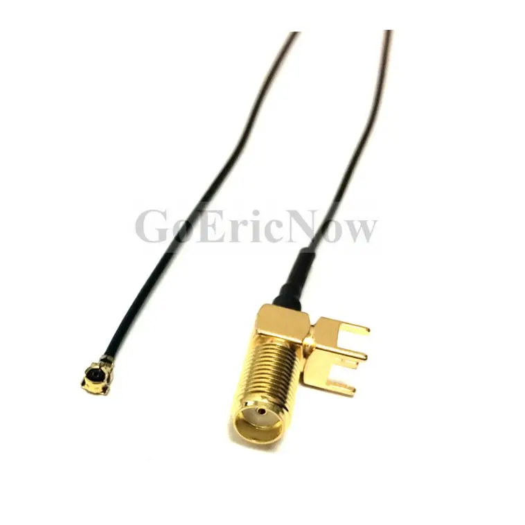 6 ks Predlžovací Kábel SMA Female Pravý Uhol PCB Montáž na Ufl IPX IPEX Pigtail Konektor Kábla 5 cm 10 cm 15 cm 20 cm 25 cm 30 cm