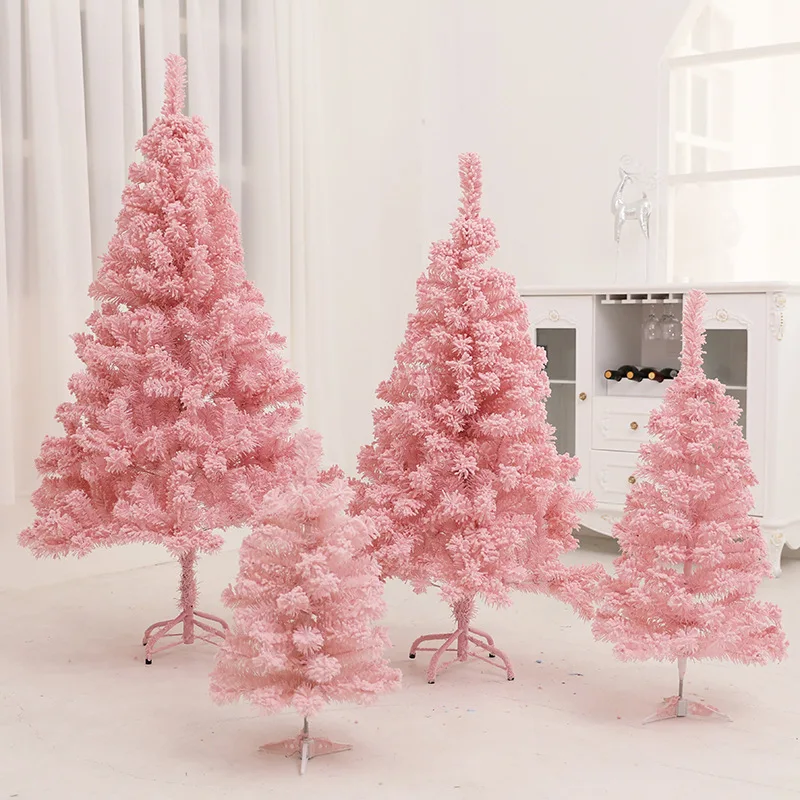 60 cm, Modrý, Ružový Vianočný Stromček Navidad Dekorácie 2021 Nový Rok Falošné Rastliny Hotel Office Záhrada DIY Domáce Dekorácie Príslušenstvo