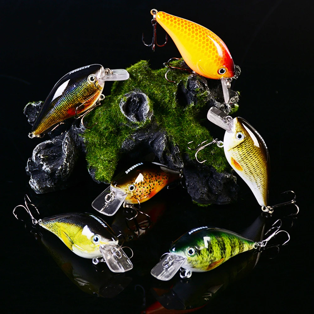 6pcs/set Minnow Rybárske Lure Vyvážané Do Japonska 7,6 cm Rybárske Návnady 12.8 g Crankbait Wobblers Umelé Tvrdé Basy Riešenie 8# Háčik