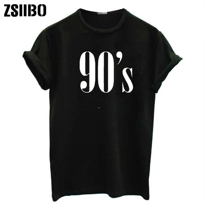 90 Listov Ženy tričko Bežné Vtipné tričká Pre Lady Top Tee Lumbálna Tumblr Čierna Biela Šedá Kvapka Loď