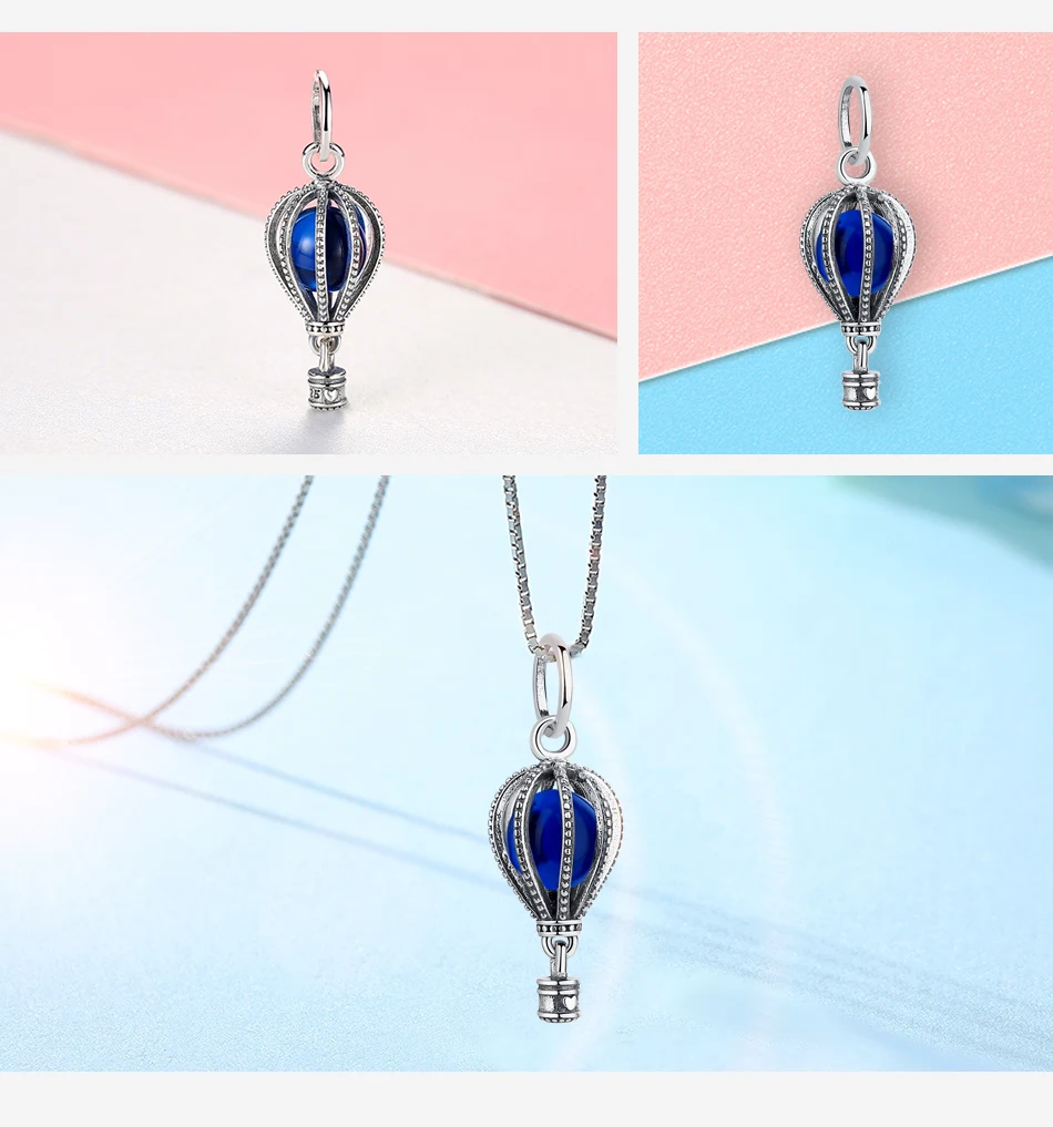 925 Sterling Silver Perličiek Modrá CZ Srdce Ruské Koleso Šťastie Oko Snowflake Kúzlo Fit Pôvodné Kúzlo Náramok Pandora DIY Šperky