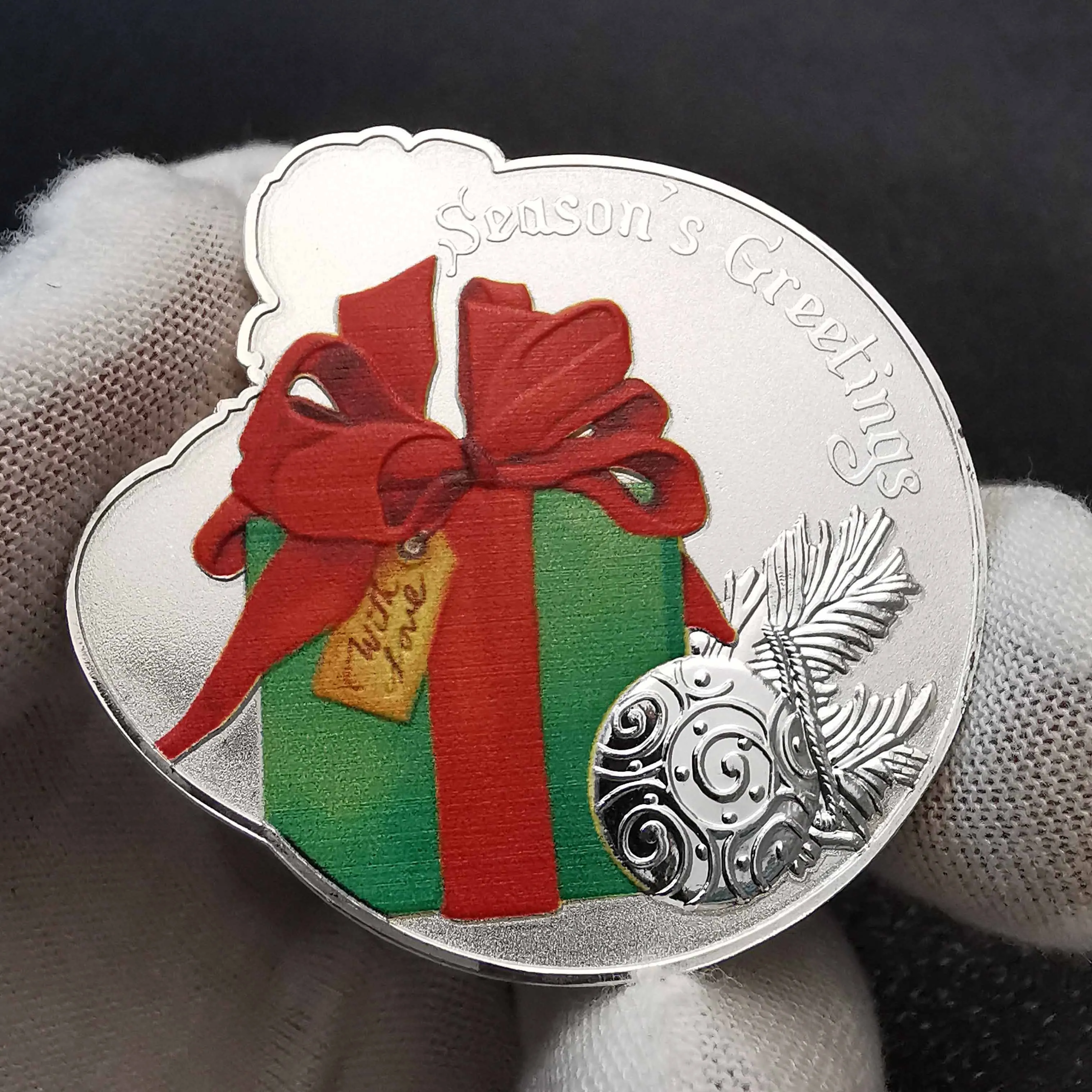 Abnormálne Vianoce, Santa Claus Farebné Striebornú Mincu Medaila 2021 Nový Rok Darčeky Pamätné Snehuliak Mince Vianočný Stromček