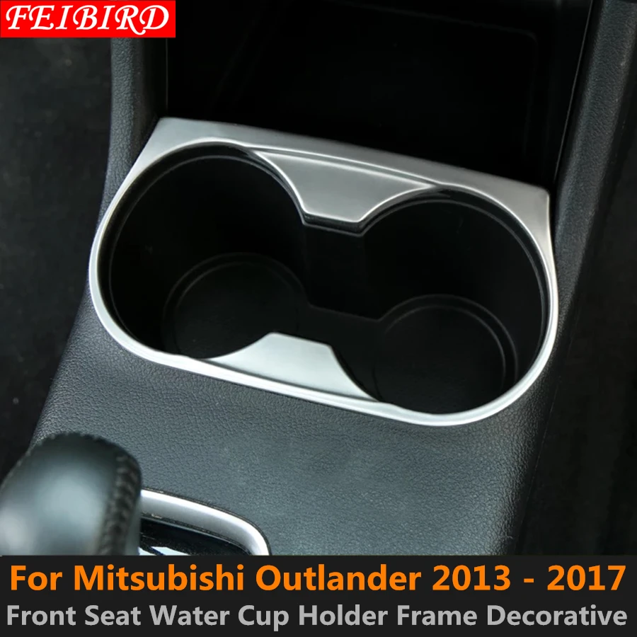 ABS Predné Sedadlo Vody Držiak Rámu Dekoratívny Kryt Výbava Pre Mitsubishi Outlander 2013 2016 2017 Matné Striebro