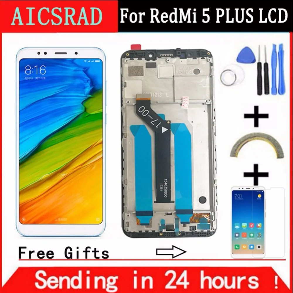 AICSRAD Test Pre Xiao Redmi 5 Plus LCD Displej+Dotykový Displej FHD 5.99